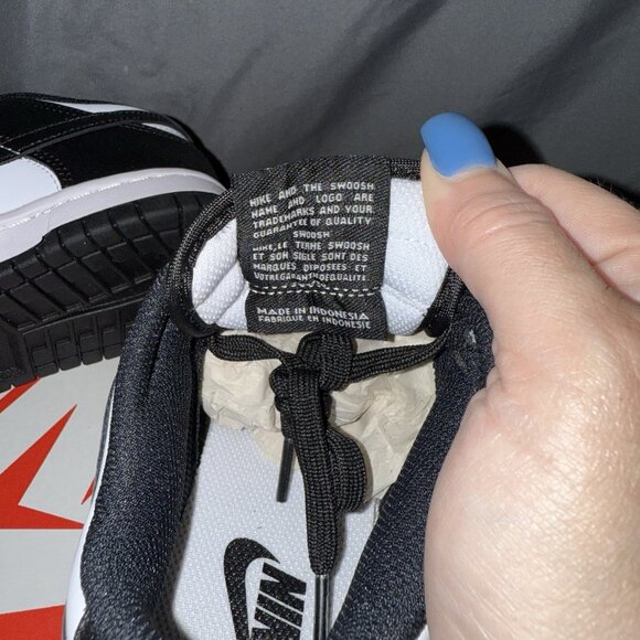 Women's NIKE DUNK LOW -Size 5.5 Black/White/Panda - Sneakers - NEW - Picture 6 of 7